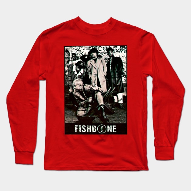 FISHBONE Long Sleeve T-Shirt by My Daily Art